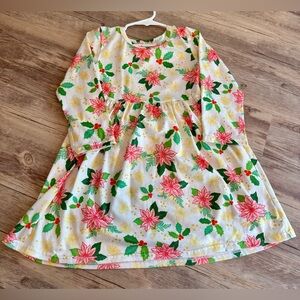 Festive Poinsettia Dress Perfect for 25 Days of Christmas!